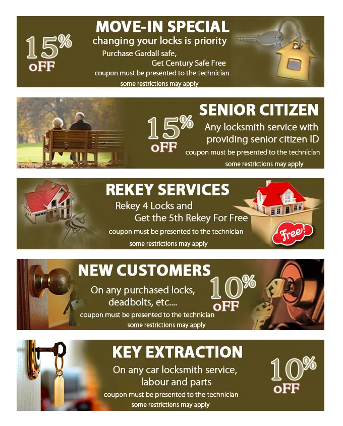 Rose Garden CA Locksmith Store, Rose Garden, CA 408-409-7431 - coupon21-set-five